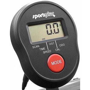 Mini bicicletă fitness SportPlus SP-HT-0001, cu ecran și sistem de frânare magnetic, 8 niveluri de rezistență - Img 5
