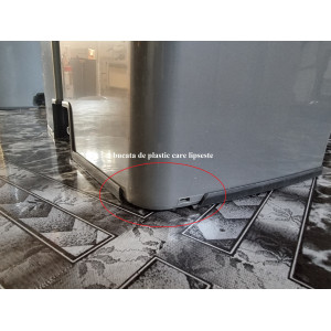 Cos de gunoi cu pedala CURVER Deco Bin Duo (2 x 26L), gri inchis - Img 4