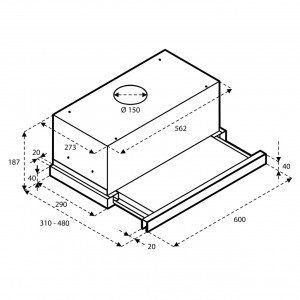 Hota de perete Inventum AKV6004RVS - Img 5