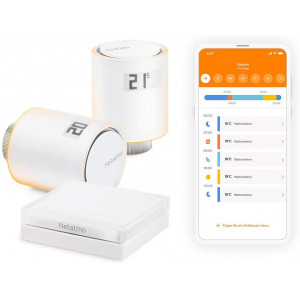 Kit Netatmo Start Pack cu 2 capete termostat și 1 releu, control la distanță prin aplicație - Img 1