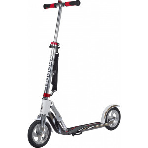 Trotinetă pliabilă Hudora Youth Air GS 205, cauciucuri pneumatice, alb/argintiu - Img 1