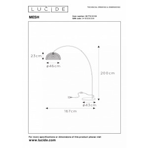 Lampadar Lucide Mesh - Img 2