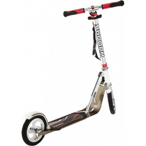 Trotinetă pliabilă Hudora Youth Air GS 205, cauciucuri pneumatice, alb/argintiu - Img 2