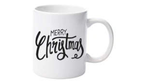 Cană albă personalizatǎ "Merry Christmas"