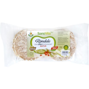 Sano Vita | Rondele simple din orez expandat 56g