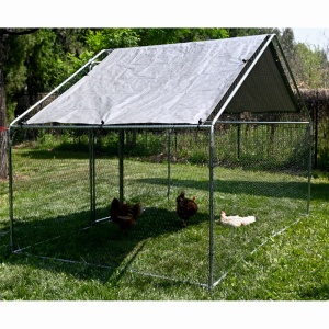 Cotet / tarc pentru pasari MESTERINO TOOLS MTGC-011, 3 x 2 x 1.95 m, otel galvanizat - Img 4