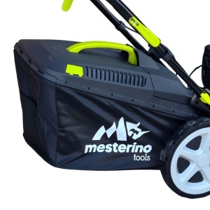Masina autopropulsata pentru tuns gazonul Mesterino Tools MTBJXPM51N-224 cu motor LONCIN 224cc, 6.1CP, diametru taiere 508mm/20inch, 8 inaltimi de taiere, roti fata 8 inch, roti spate 11 inch, sac colector 60l colectare, evacuare lateral si mulcire - Img 7