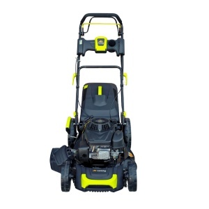 Masina autopropulsata pentru tuns gazonul Mesterino Tools MTBJXPM53N-224 cu motor LONCIN 224cc, 6.1CP, diametru taiere 533mm/21inch, 8 inaltimi de taiere, roti fata 8 inch, roti spate 11 inch, sac colector 60l colectare, evacuare lateral si mulcire - Img 3