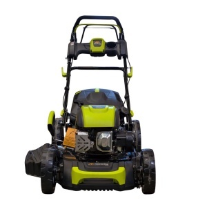 Masina autopropulsata pentru tuns gazonul Mesterino Tools MTBJXPM53N-196 cu motor QL200, 5CP, diametru taiere 533mm/21inch, 8 inaltimi de taiere, roti fata 8 inch, roti spate 11 inch sac colector 60l colectare, evacuare lateral si mulcire - Img 4