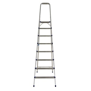 Scara pliabila din aluminiu cu platforma MESTERINO TOOLS MTJL-302-1x8, 8 trepte, 2.1 metri, greutate maxima suportata 120 kg - Img 2
