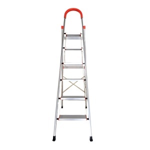 Scara pliabila din aluminiu tip D MESERINO TOOLS MTJL-301-6T, 6 trepte, 1.9 metri, greutate maxima suportata 120 kg - Img 3