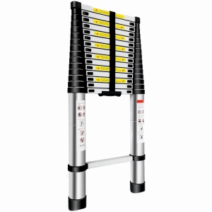 Scara telescopica din aluminiu MESTERINO TOOLS JL-101-6.2, 16 trepte, 6.2 metri, greutate maxima 150 kg - Img 2