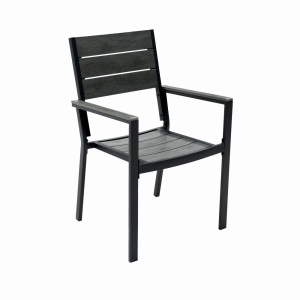 Set mobilier terasa/gradina KLUGMEISTER KJT2056, structura din otel, masa + 6 scaune din HDPE, culoare gri - Img 4