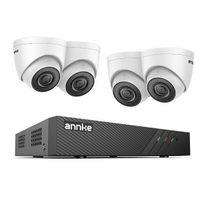 Sistem performant de supraveghere video ANNKE N98PBL+I51DS*4, PoE, NVR 8 canale, 4 camere tip Turret interior/exterior 5MP, Ultra HD/2k+, vedere nocturna IR, audio, rezistent la intemperii - Img 4