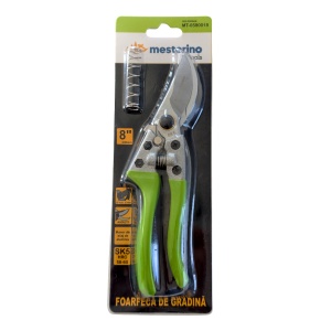 Foarfeca de gradina MESTERINO TOOLS MT-0580018, lungime 20 cm, maner aluminiu, lame de INOX - Img 4