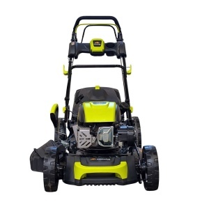 Masina pentru tuns iarba/gazon autopropulsata MESTERINO MTBJXPM51N-196, sasiu de metal, motor 4T 196 cmc, putere 5 CP, diametru taiere 51 cm, 8 nivele de taiere, sac colector 60 litri, evacuare lateral si mulcire - Img 3