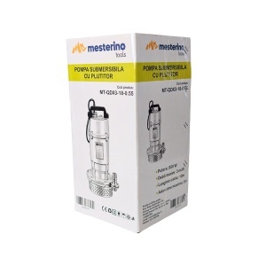 Pompa submersibila pentru apa curata cu plutitor MESTERINO TOOLS MT-QDX3-18-0.55, 550W, debit maxim 3 m3/h, adancime maxima 5 m, cablu 10 m - Img 3