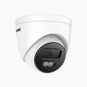 Sistem performant de supraveghere video ANNKE N98PBL+I51EM*4, PoE, NVR 8 canale, 4 camere tip Turret interior/exterior 5MP, Ultra HD/2k+, vedere nocturna IR, audio, rezistent la intemperii - Img 2