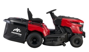 Tractoras pentru tuns gazon/iarba MESTERINO TOOLS MTBJXRM42R-D586, motor LONCIN 586 cmc, putere 17 cai, latime de taiere 1067 mm, 7 nivele taiere, sac colector 250 litri - Img 3