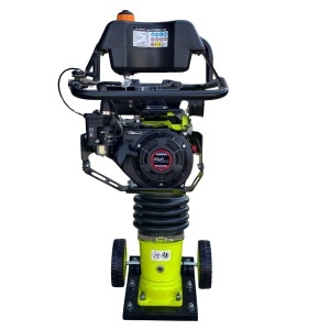 Mai compactor cu kit roti MESTERINO TOOLS MT-29348, motor LONCIN 196 cc pe benzina, putere 6.5 CP, dimensiune talpa 355x280 mm, 600-700 bpm, forta impact 18500 N, greutate 78 kg - Img 3