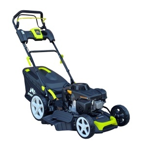 Masina autopropulsata pentru tuns gazonul Mesterino Tools MTBJXPM51N-224 cu motor LONCIN 224cc, 6.1CP, diametru taiere 508mm/20inch, 8 inaltimi de taiere, roti fata 8 inch, roti spate 11 inch, sac colector 60l colectare, evacuare lateral si mulcire