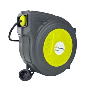 Prelungitor electric retractabil 20m+1m MESTERINO TOOLS NAE-B20, tensiune 230V, putere 1500 W, montare pe perete - Img 2