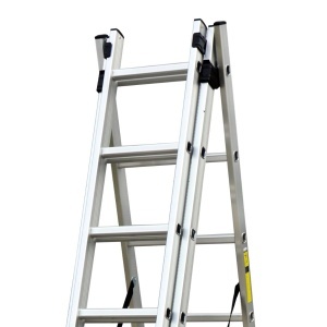 Scara combinata din aluminiu 3X9 trepte MESTERINO TOOLS MTJL207-3X9, 5.93 metri, greutate maxima 115 kg - Img 3