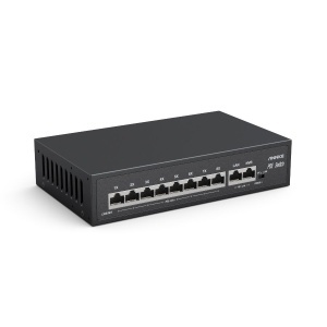 Switch performant ANNKE SW014, PoE, 8 porturi 10/100 Mbps + 2 porturi Uplink, suport VLAN și transmisie 250m, montaj birou/perete - Img 2