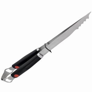Cleste din inox pentru gratar KLUGMEISTER KY9059AZ-J, cu sistem de blocare si maner antialunecare - Img 2
