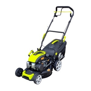 Masina autopropulsata pentru tuns gazonul Mesterino Tools MTBJXSM41N-149 cu motor QL150, 3.3CP, diametru taiere 406mm/16", 8 inaltimi de taiere, roti fata 6 inch, roti spate 8 inch, colectare spate, sac colector 50l