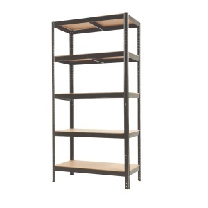 Raft cu 5 polite negru 265 kg / polita, 900 x 450 x 1800 mm, MESTERINO TOOLS MTTC-080A