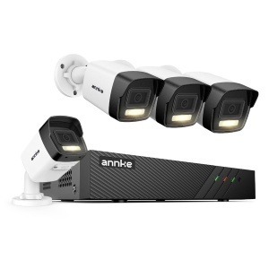 Sistem performant de supraveghere video ANNKE N98PBL+I51EL*4, PoE, NVR 8 canale, 4 camere tip Bullet interior/exterior 5MP, Ultra HD/2k+, vedere nocturna IR, audio, rezistent la intemperii - Img 3