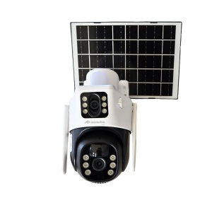 Camera de supraveghere WI-FI MESTERINO VISIO MT-IPE7303-WF, cu panou solar, 3MP, doua camere, senzor de miscare, PTZ, by ENSTER