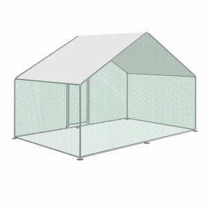 Cotet / tarc pentru pasari MESTERINO TOOLS MTGC-011, 3 x 2 x 1.95 m, otel galvanizat - Img 2