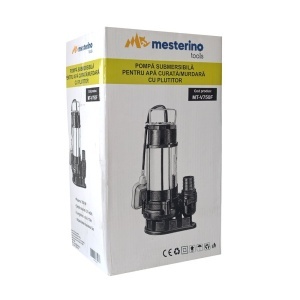 Pompa submersibila pentru apa curata/murdara cu plutitor MESTERINO TOOLS MT-V750F, 750 W, 21 m3/h, adancime maxima 5 m, cablu 10 m - Img 4