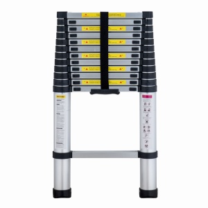 Scara telescopica din aluminiu MESTERINO TOOLS JL-101-3.8, 13 trepte, 3.8 metri, greutate maxima 150 kg - Img 2