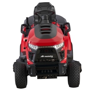 Tractoras pentru tuns gazon/iarba MESTERINO TOOLS MTBJXRM42R-D586, motor LONCIN 586 cmc, putere 17 cai, latime de taiere 1067 mm, 7 nivele taiere, sac colector 250 litri - Img 4