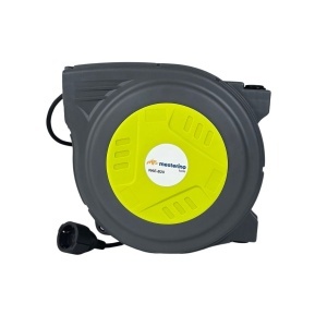 Prelungitor electric retractabil 20m+1m MESTERINO TOOLS NAE-B20, tensiune 230V, putere 1500 W, montare pe perete - Img 3