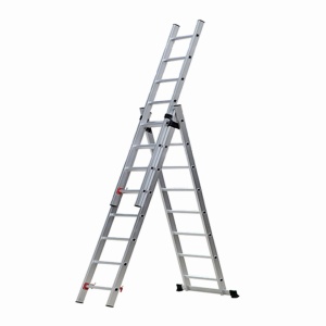 Scara combinata din aluminiu MESTERINO TOOLS JL-207-3X8, 5 metri, 3x8 trepte, greutate maxima 150 kg - Img 2