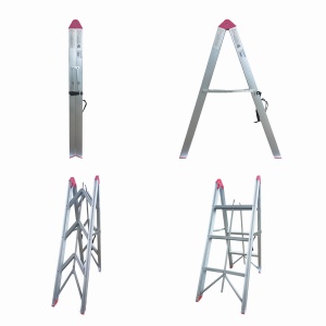 Scara pliabila ultracompacta din aluminiu MESTERINO TOOLS JL-308(2x3), 113x92x44 cm - Img 2