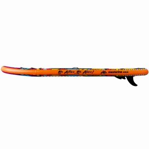 Set placa gonflabila Stand Up Paddle Mesterino Aqua SUP083, 320x81x15cm, geantă de transport, vasla, pompa, scaun, lesa, kit de reparatii, design Tribal - Img 4