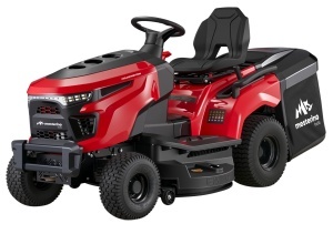 Tractoras pentru tuns gazon/iarba MESTERINO TOOLS MTBJXRM42R-D586, motor LONCIN 586 cmc, putere 17 cai, latime de taiere 1067 mm, 7 nivele taiere, sac colector 250 litri