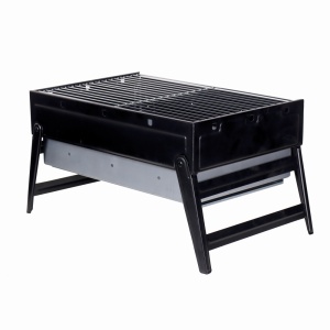 Gratar pe carbuni KLUGMEISTER KYCG02-B, material otel, inaltime gatire 24 cm, dimensini 43.5x29x24 cm