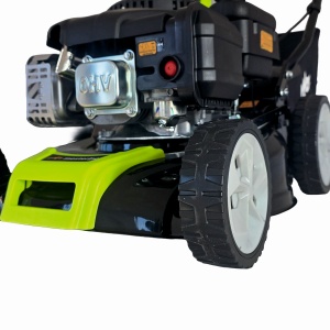 Masina tuns iarba/gazon autopropulsata MESTERINO BJXSM43-139, motor LONCIN 4 timpi, 3.3 cai, sasiu metal, latime taiere 43 cm, 8 nivele de taiere, sac colector 45 litri - Img 3