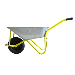 Roaba metalica 85 litri MESTERINO TOOLS MT-WB5009, din otel galvanizat, capacitate de incarcare 150kg, cu roata pneumatica 4.00-8 - Img 2