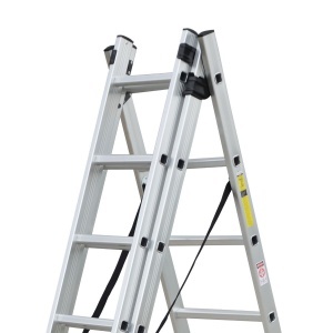 Scara combinata din aluminiu 3X7 trepte MESTERINO TOOLS MTJL207-3X7, 4.25 metri, greutate maxima 115 kg - Img 3