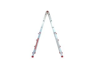 Scara multifunctionala din aluminiu cu balama MESTERINO TOOLS JL-404S-4X4, 3.9 metri, 4x4 trepte, greutate maxima 150 kg - Img 3