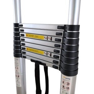 Scara telescopica din aluminiu MESTERINO TOOLS MTJL-101-5.0, 5 metri, 13 trepte, greutate maxima suportata 150 kg - Img 4