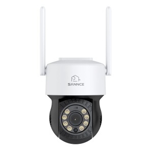Camera performanta de supraveghere video SANNCE I51CM, de exterior, WiFi 5MP, Ultra HD/2k+, Pan & Tilt, comunicare audio bidirectionala, vedere nocturna IR, rezistenta la intemperii