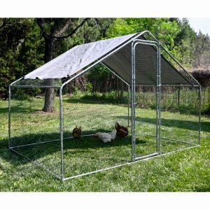 Cotet / tarc pentru pasari MESTERINO TOOLS MTGC-011, 3 x 2 x 1.95 m, otel galvanizat - Img 3